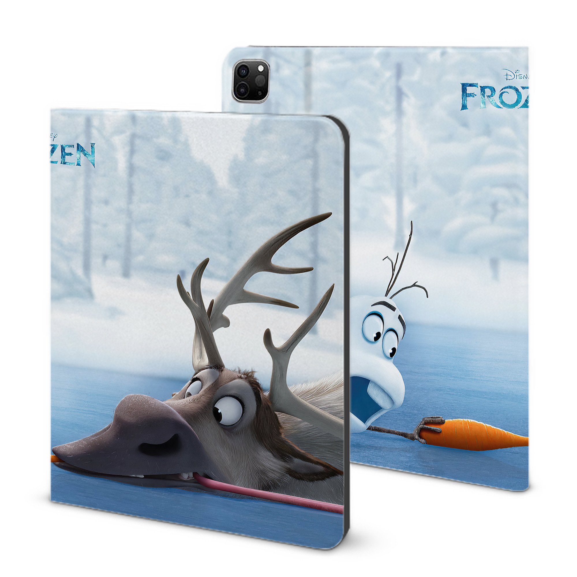（画像用） アナと雪の女王 アンナ エルサ Frozen Anna Elsa IPad ケース ブック型 PUレザー TPU 耐衝撃 軽量 薄型 ペン収納なし 全面保護 IPad 各モデル対応